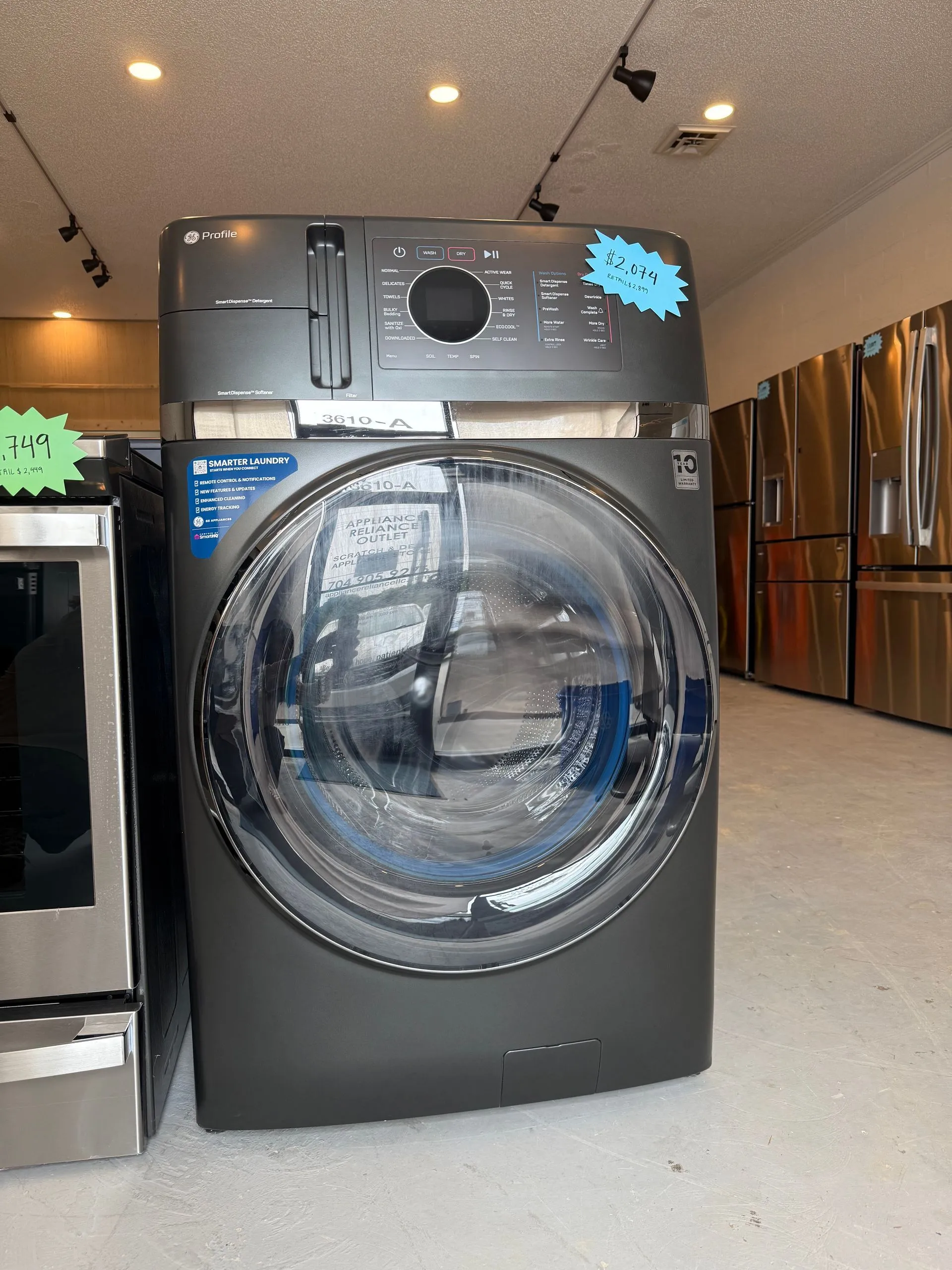 GE Profile washer and dryer combo